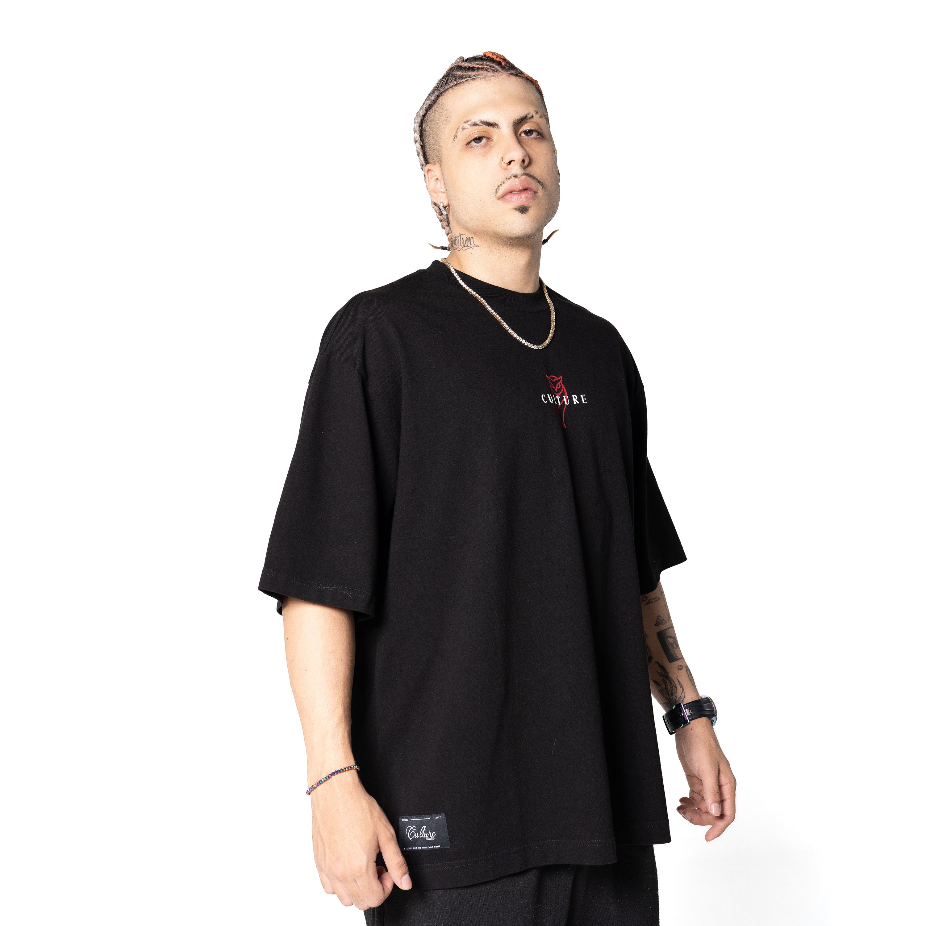 “MIDNIGHT AWAKENING” BLACK T-SHIRT: