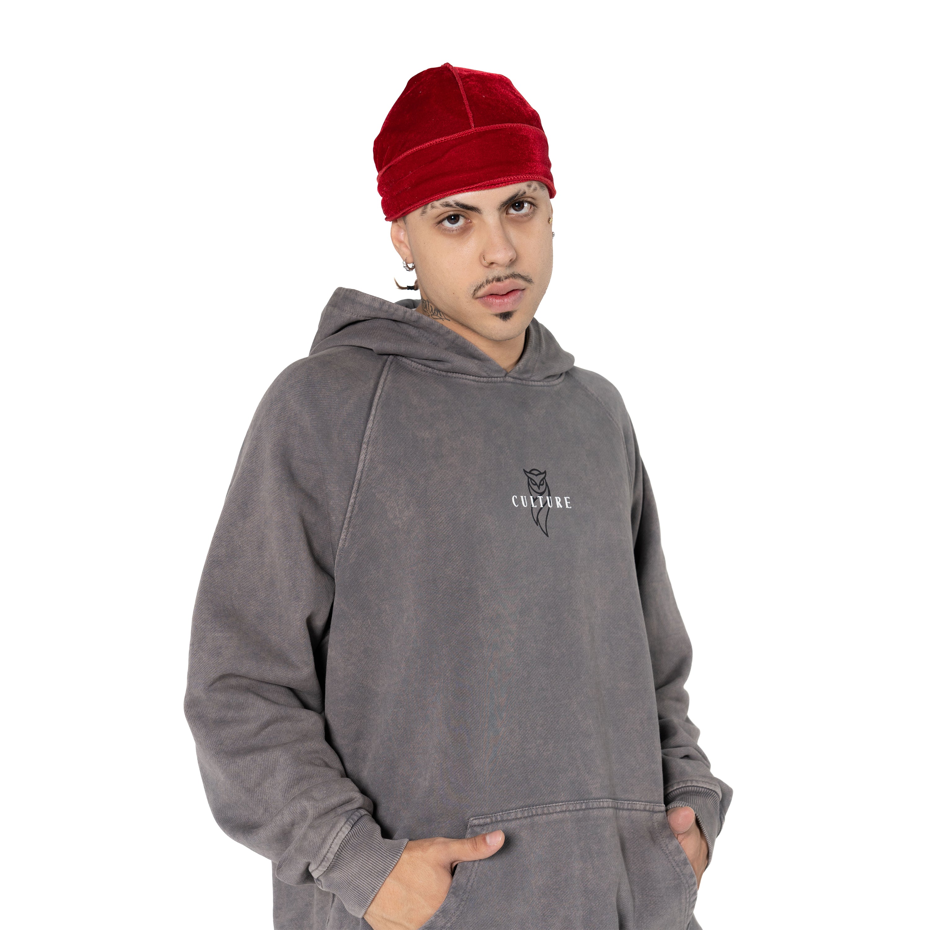 “AWAKENING PULSE” GRAY HOODIE