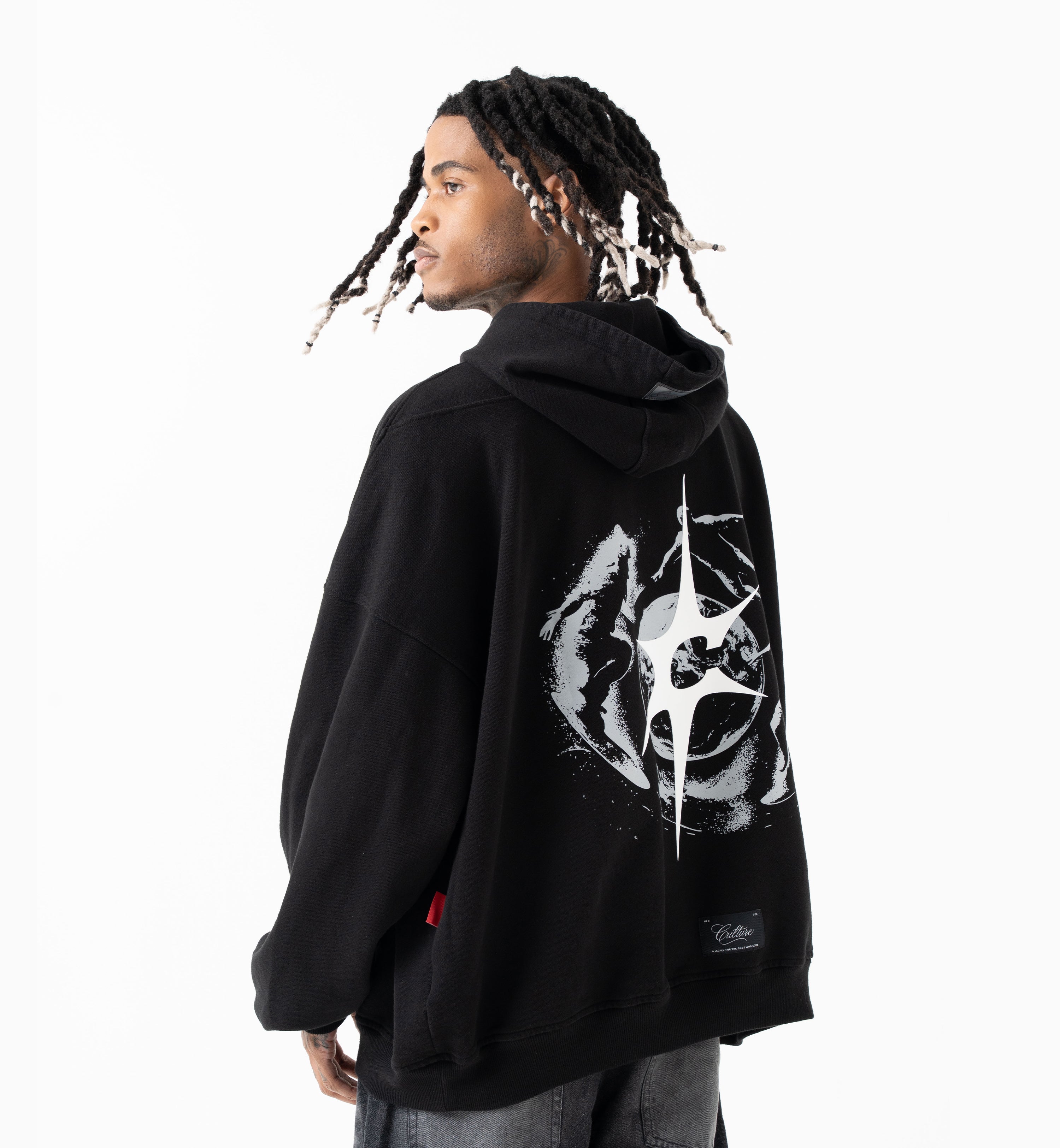 PREVENTA - HOODIE NEGRO 'CYCLES'