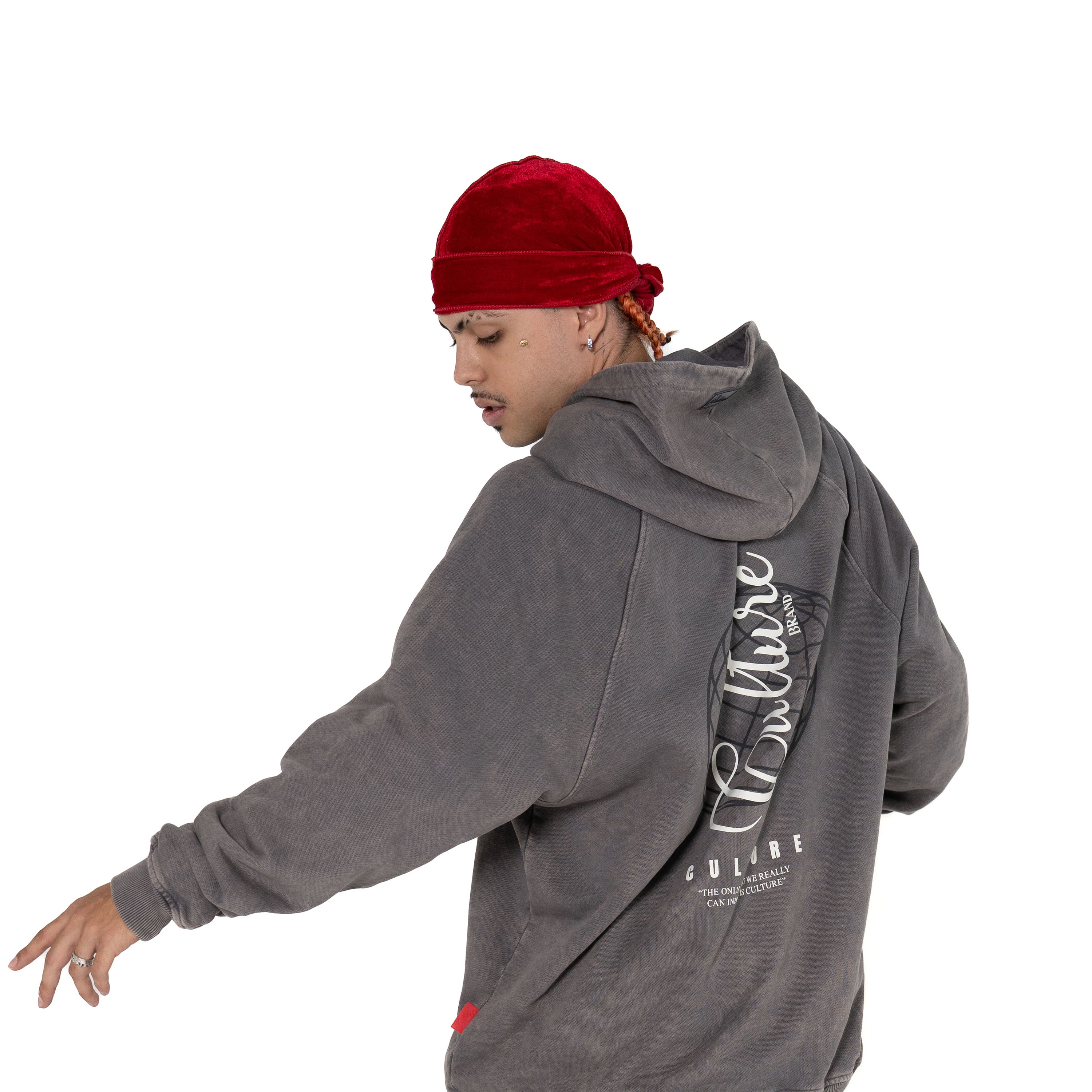 “AWAKENING PULSE” GRAY HOODIE