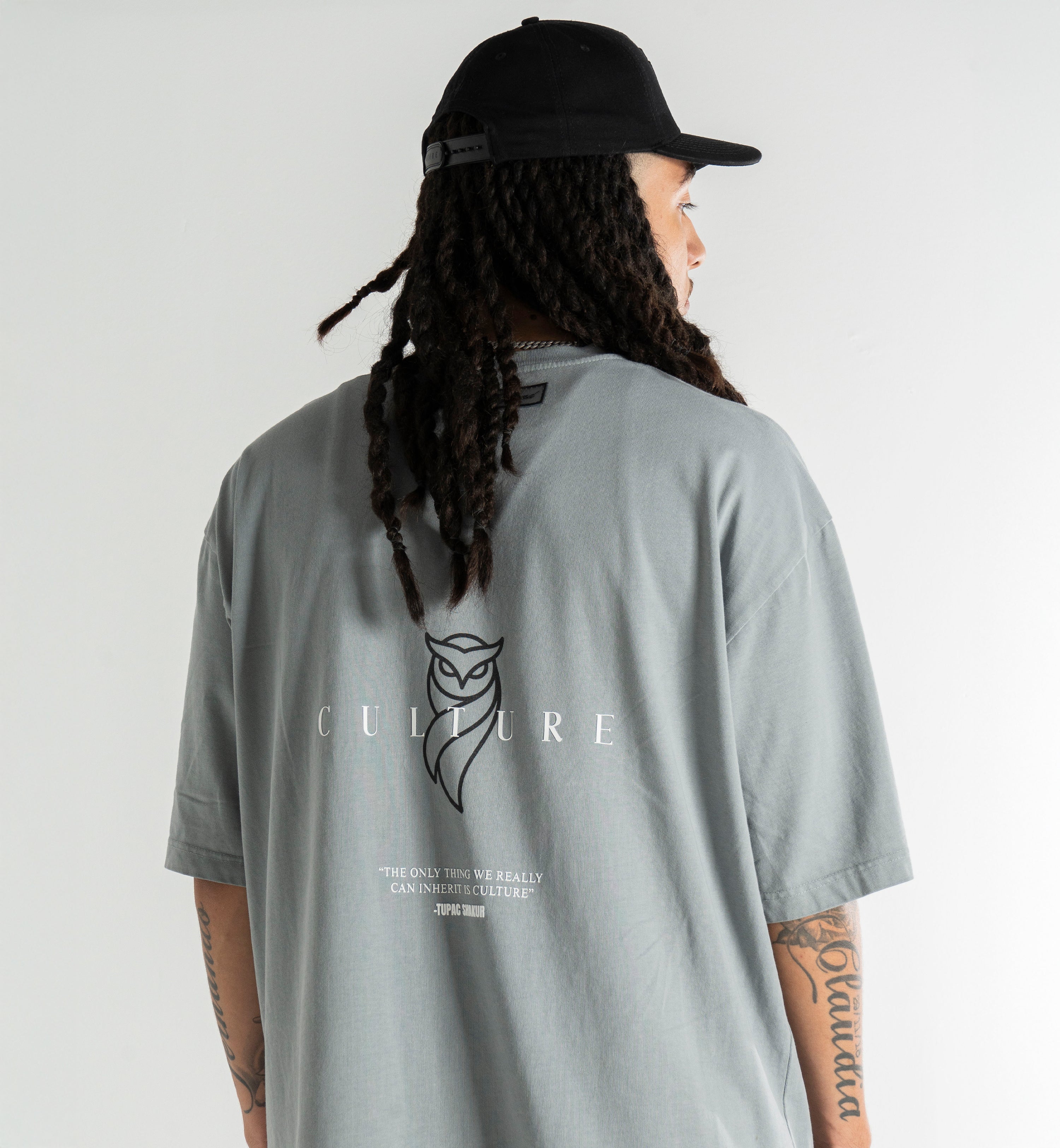 TUPAC SHAKUR GREY T-SHIRT