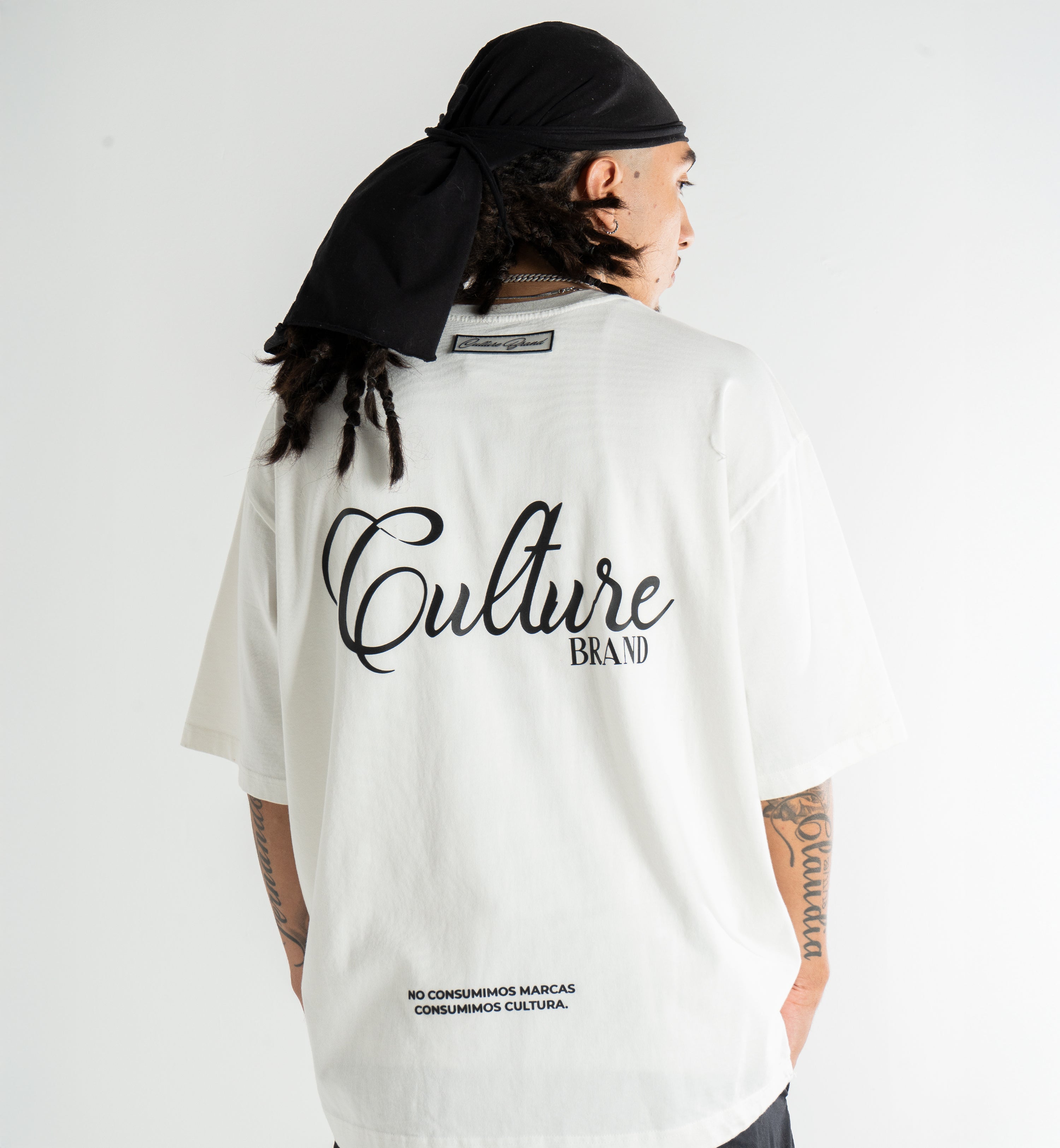 BASIC "CULTURE" WHITE T-SHIRT