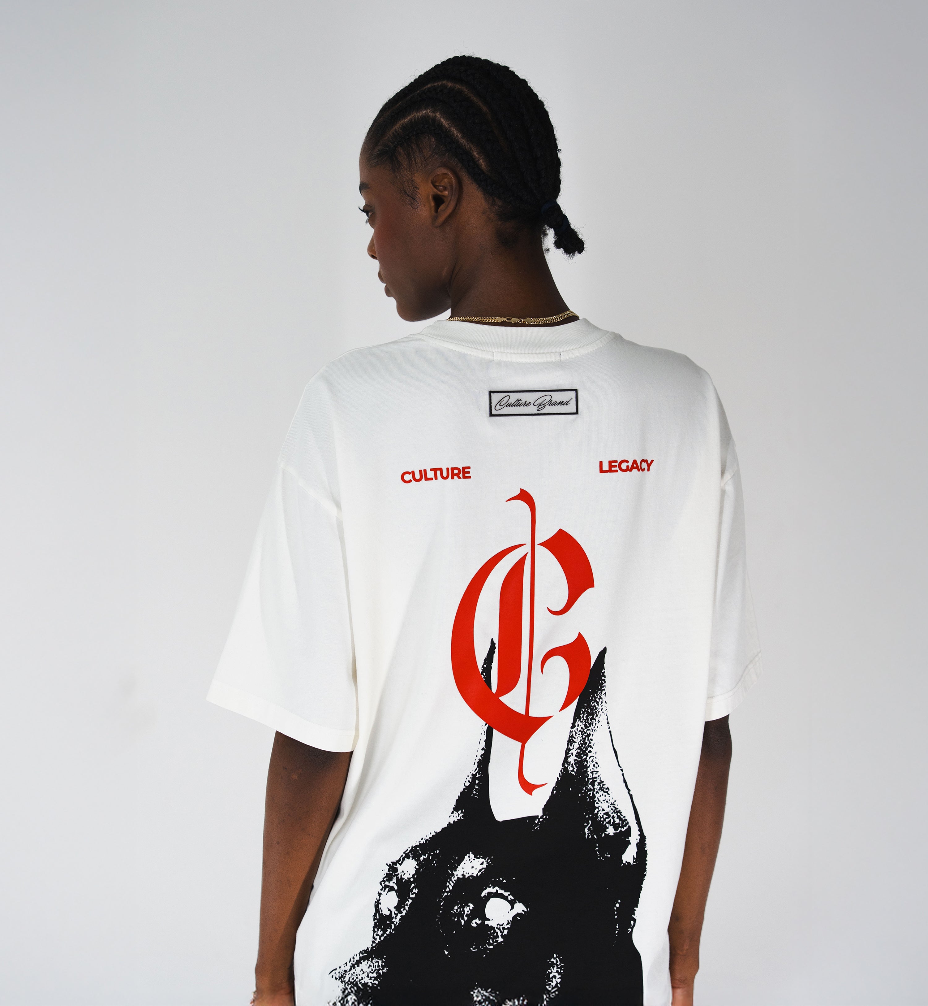 CAMISETA BLANCA DÓBERMAN