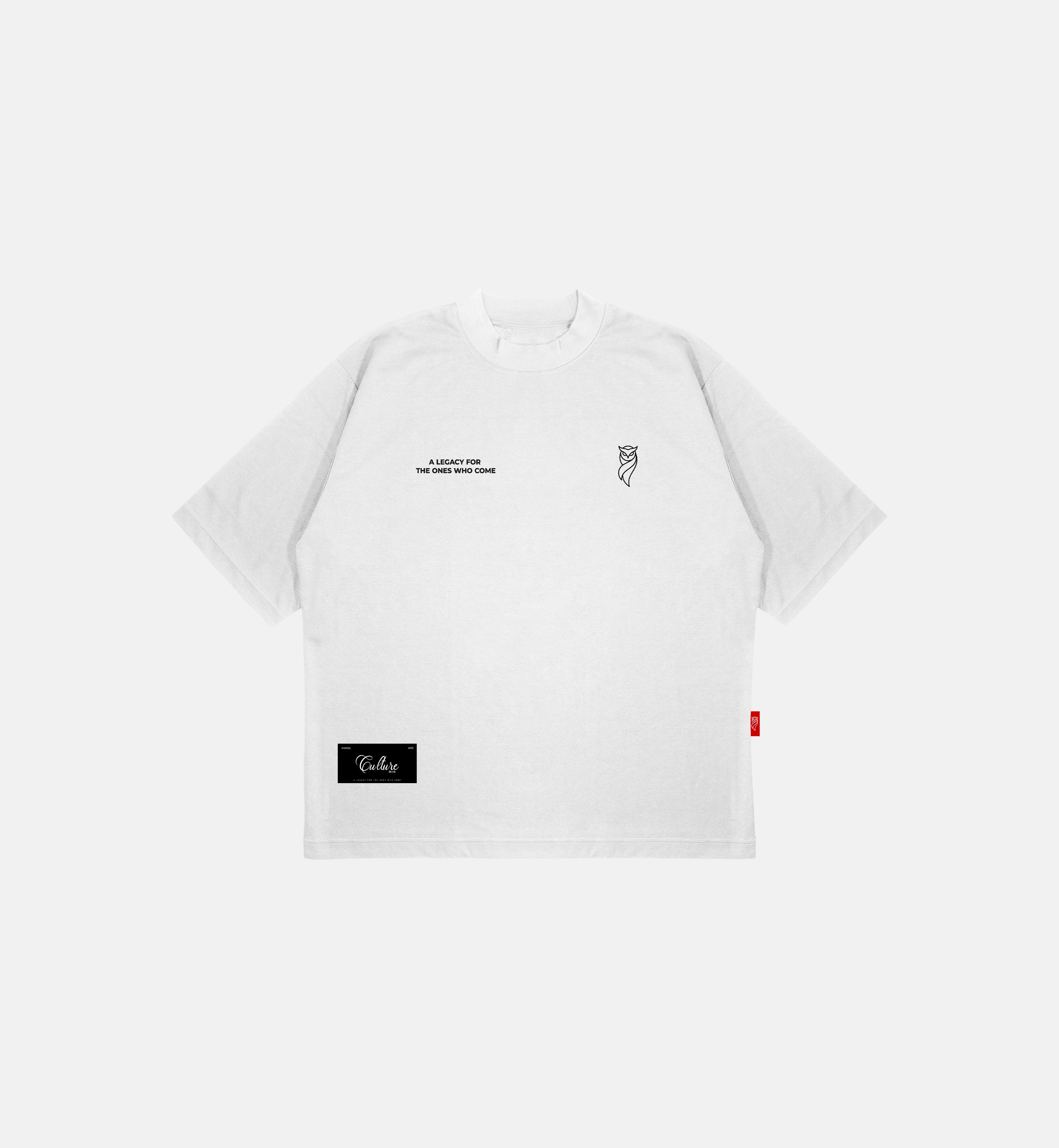 BASIC "CULTURE" WHITE T-SHIRT